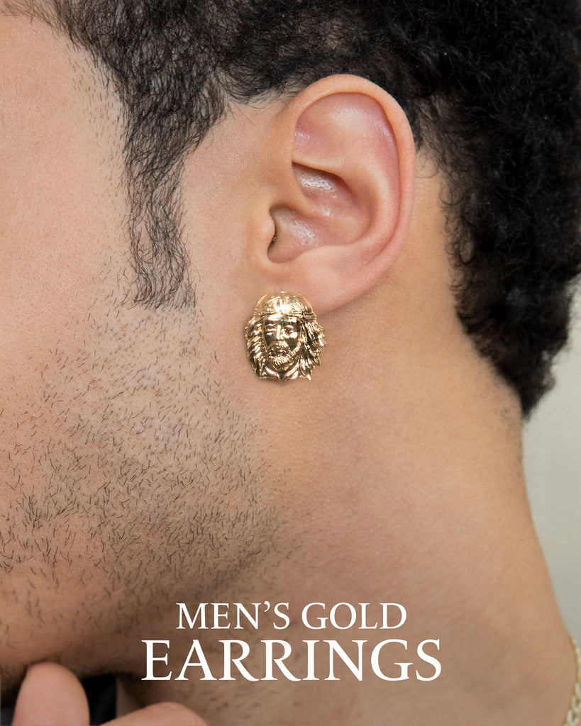 Men's Thin Gold Hoop Earrings | JAXXON